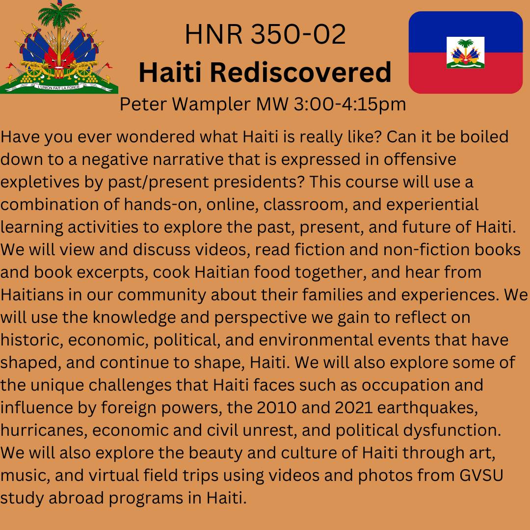 course description HNR 350-02